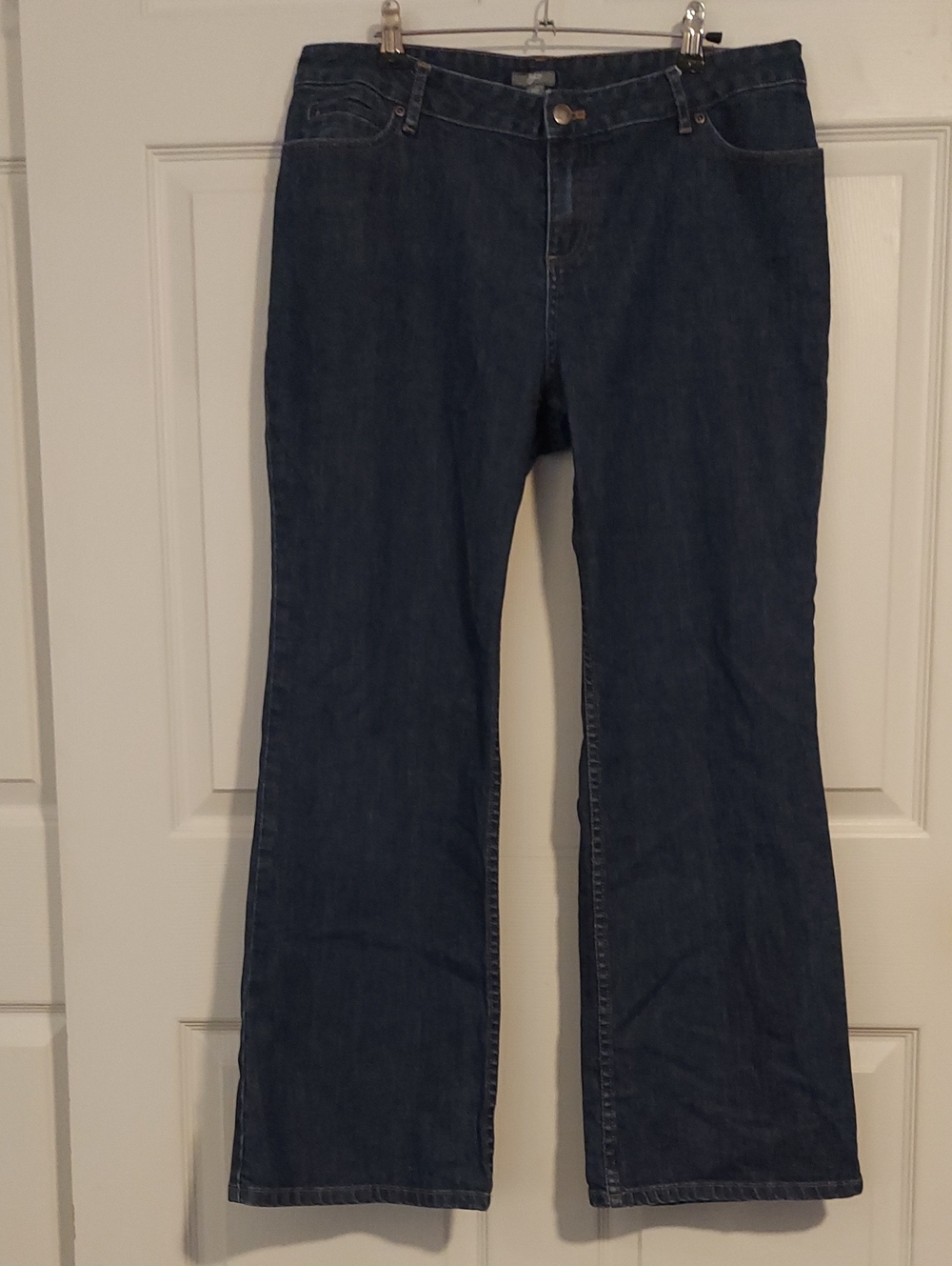 J.Jill Stretch Bootcut Jeans 14P Petite Dark Wash Denim